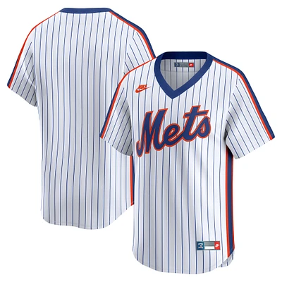 Men's Nike White New York Mets Throwback Cooperstown Collection Limited Jersey