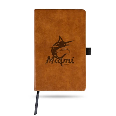 Brown Miami Marlins Ultra Suede Journal