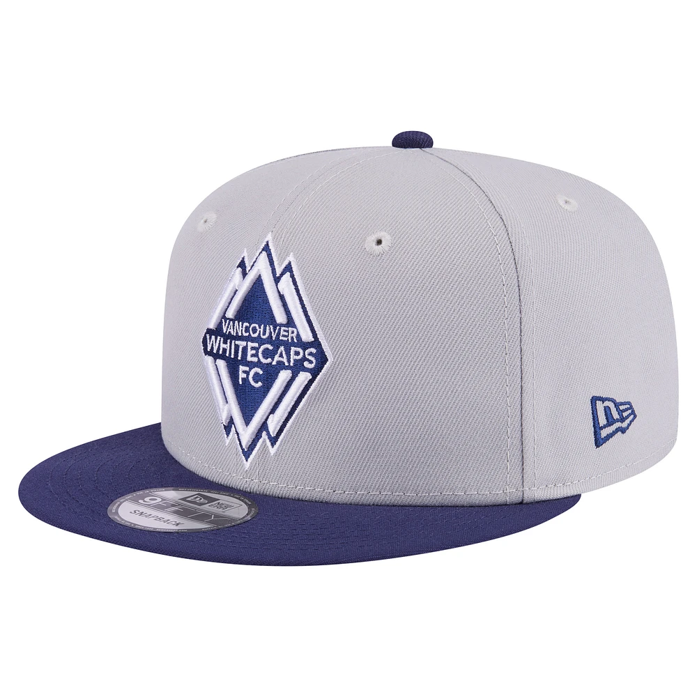 Men's New Era Gray Vancouver Whitecaps FC Color Pack Two-Tone 9FIFTY Snapback Hat