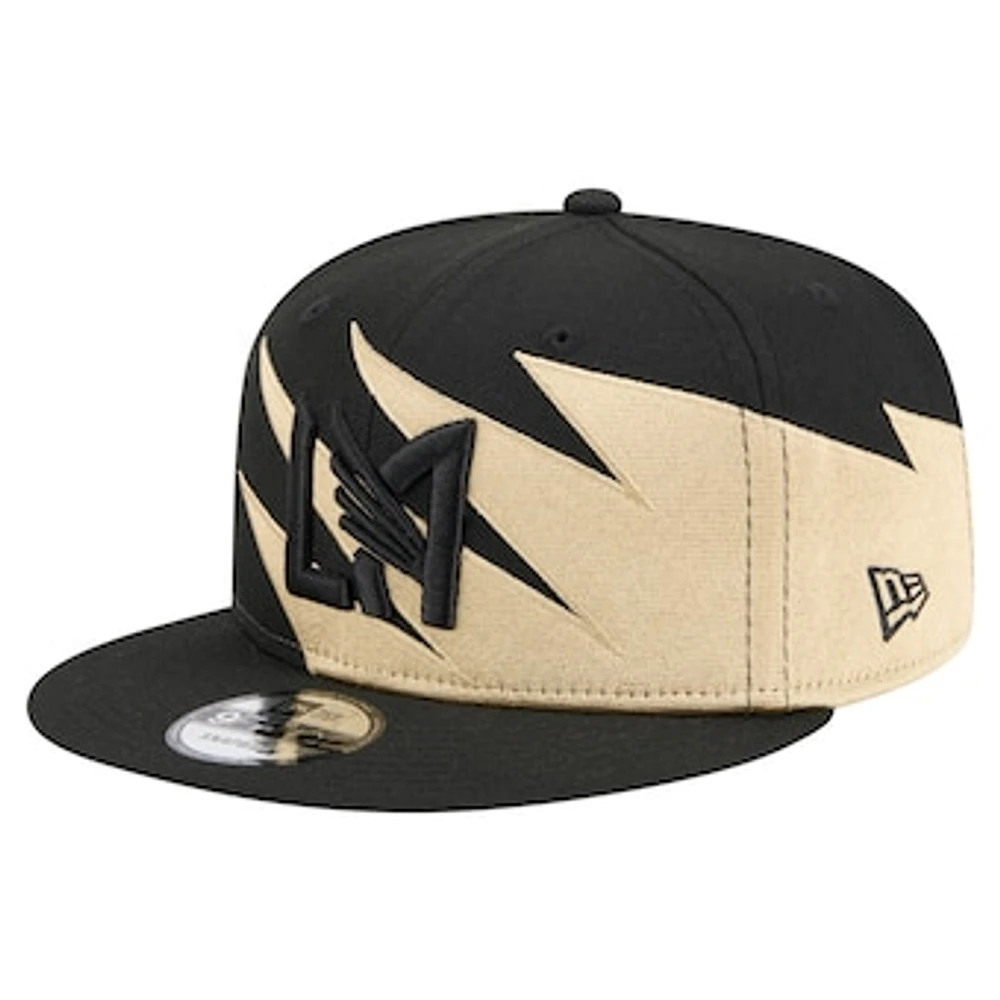 Men's New Era Black/Tan LAFC Jagged 9FIFTY Snapback Hat