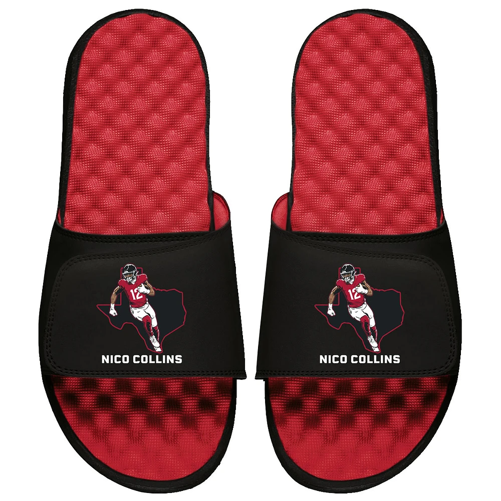 Unisex ISlide Nico Collins NFLPA Player State Outline Slide Sandals