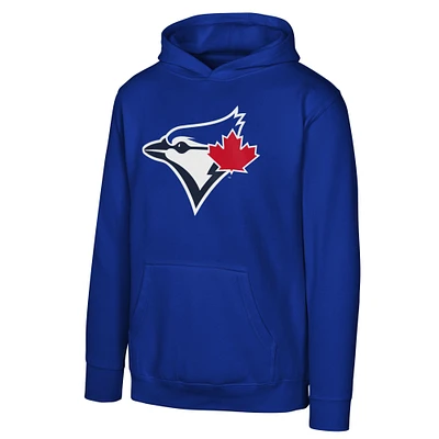 Youth Royal Toronto Blue Jays Primary Logo Pullover Hoodie