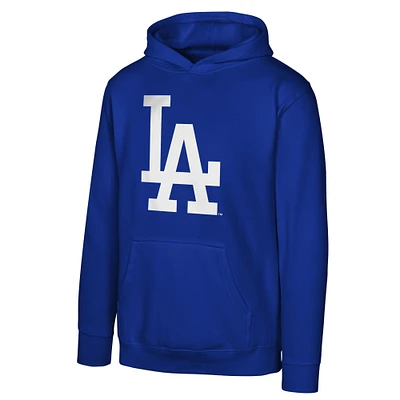 Youth Royal Los Angeles Dodgers Primary Logo Pullover Hoodie