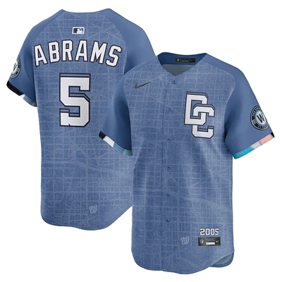 Men's CJ Abrams Blue Washington Nationals 2025 City Connect Limited Jersey