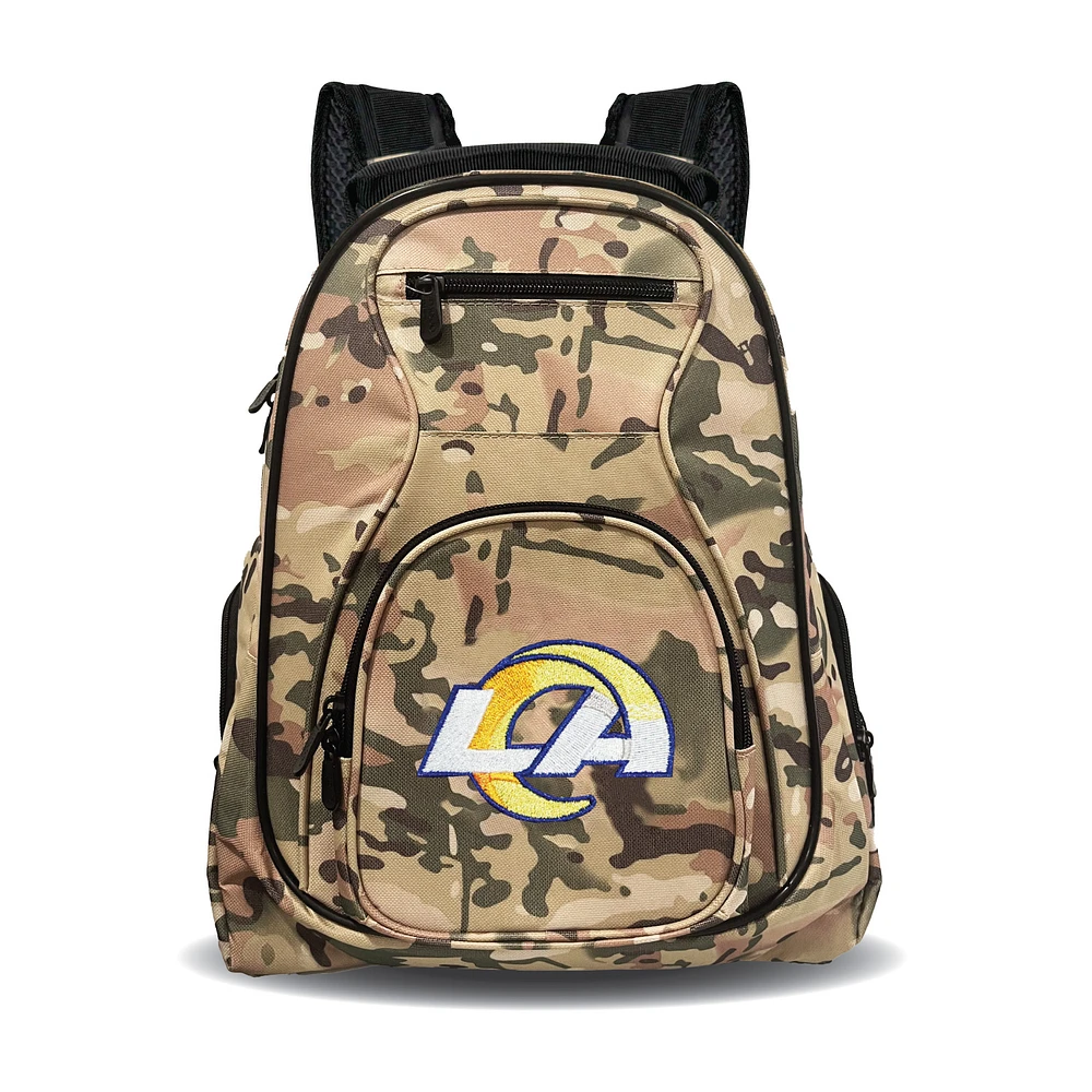 MOJO Los Angeles Rams 19" Camo Premium Laptop Backpack