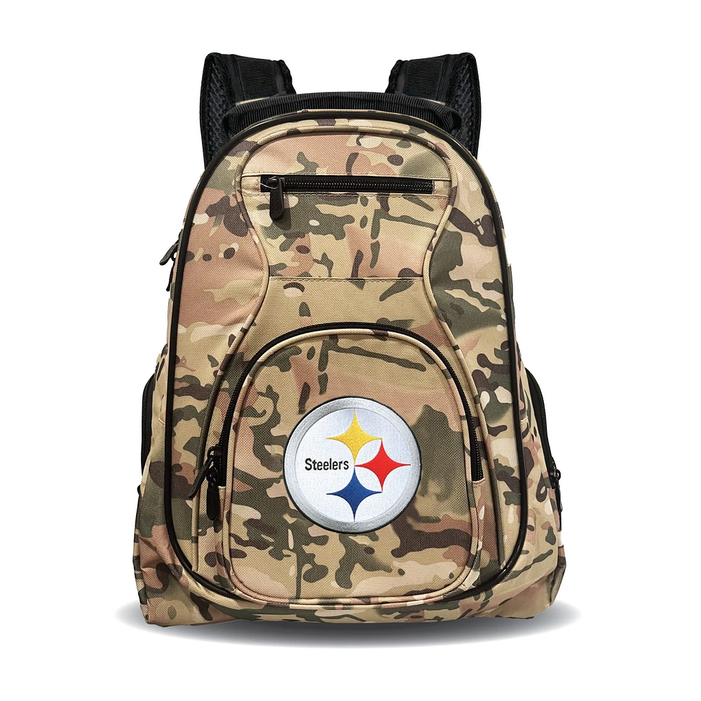 MOJO Pittsburgh Steelers 19" Camo Premium Laptop Backpack