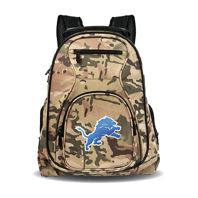 MOJO Detroit Lions 19" Camo Premium Laptop Backpack