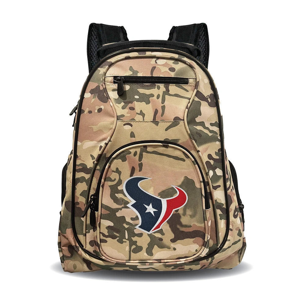 MOJO Houston Texans 19" Camo Premium Laptop Backpack