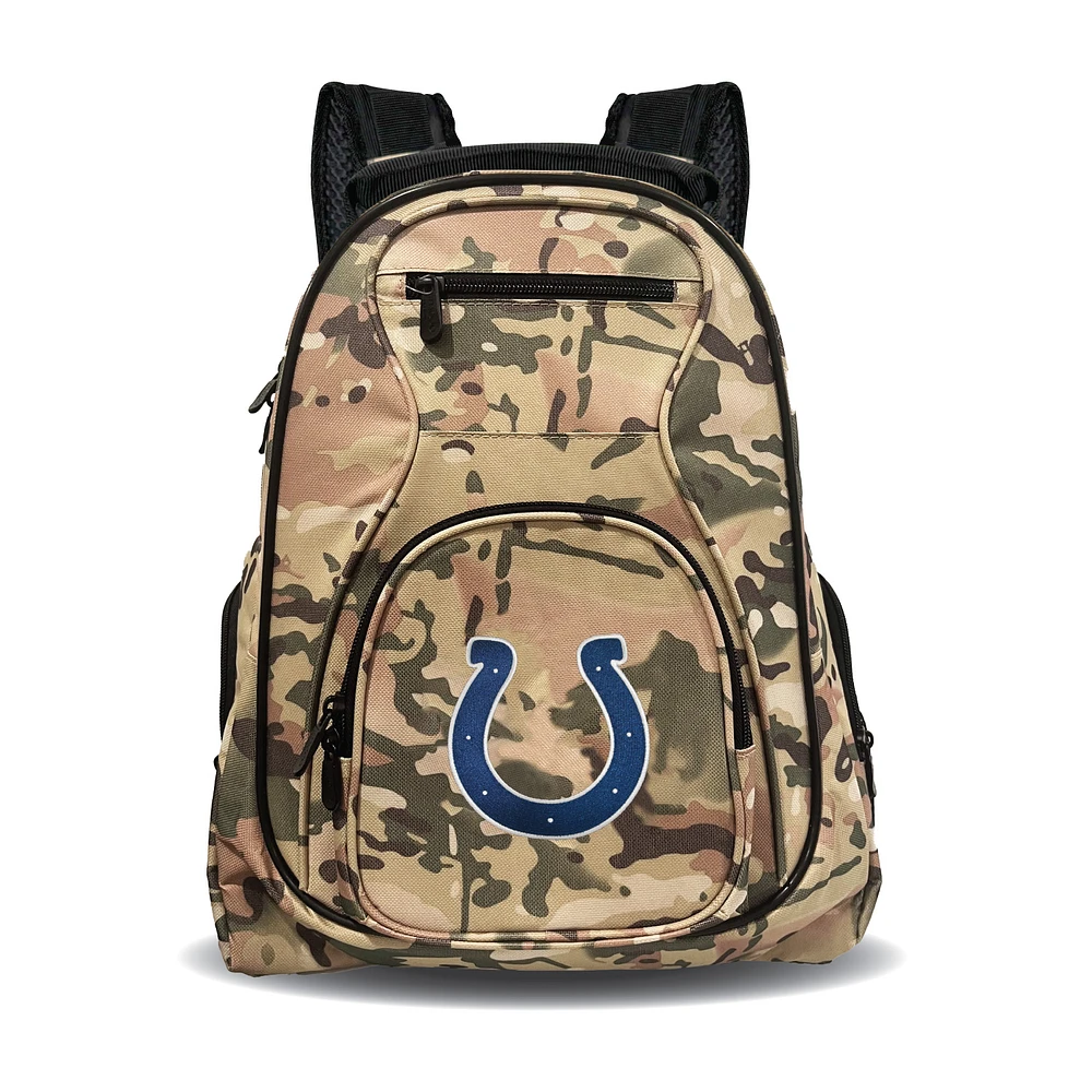 MOJO Indianapolis Colts 19" Camo Premium Laptop Backpack