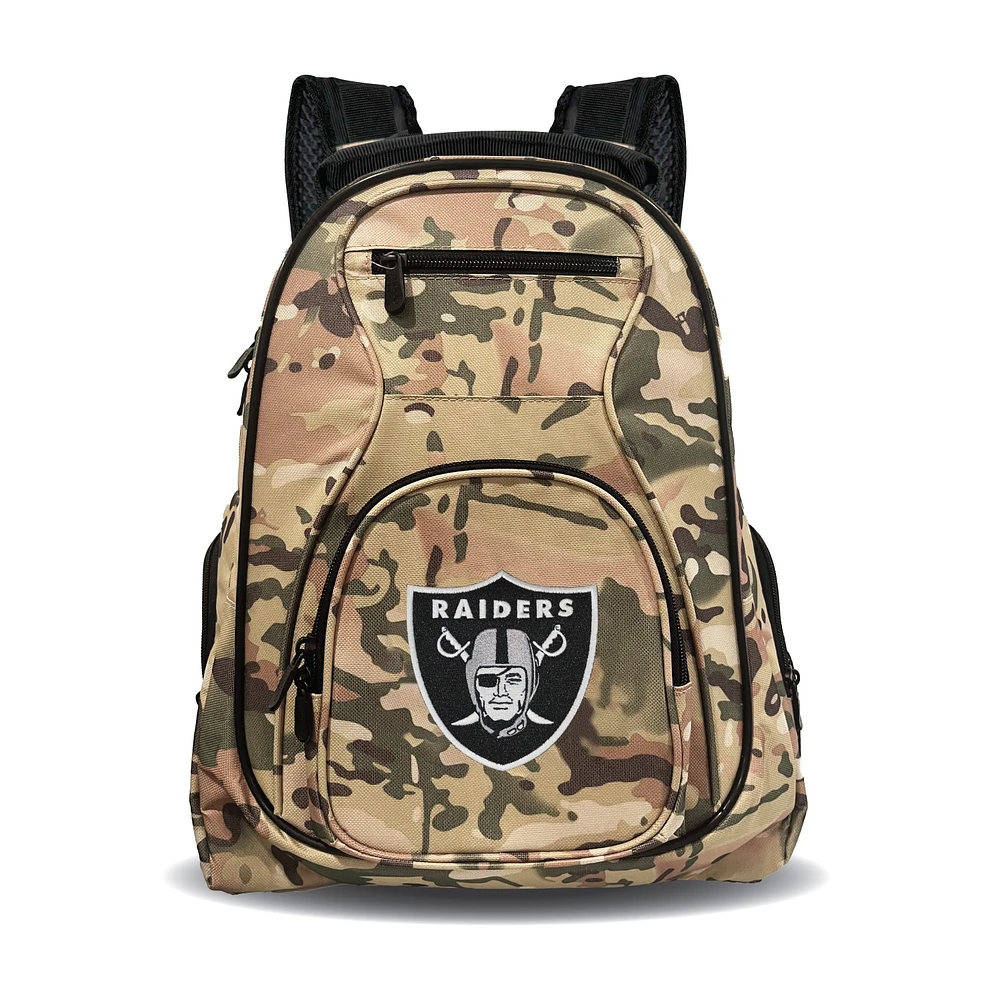 MOJO Las Vegas Raiders 19" Camo Premium Laptop Backpack