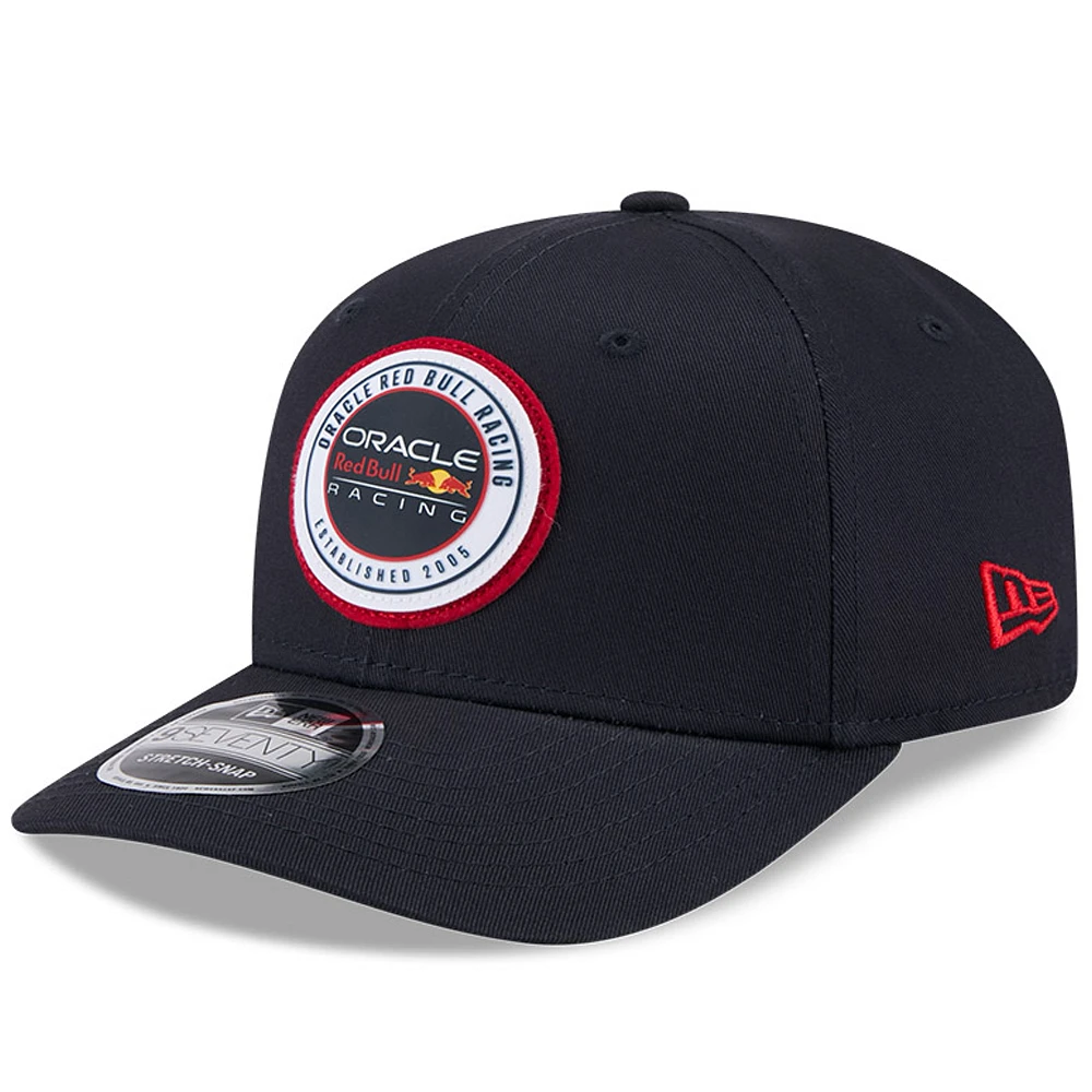 Men's New Era Navy Red Bull Racing Adventure Circle 9SEVENTY Stretch Snap Hat