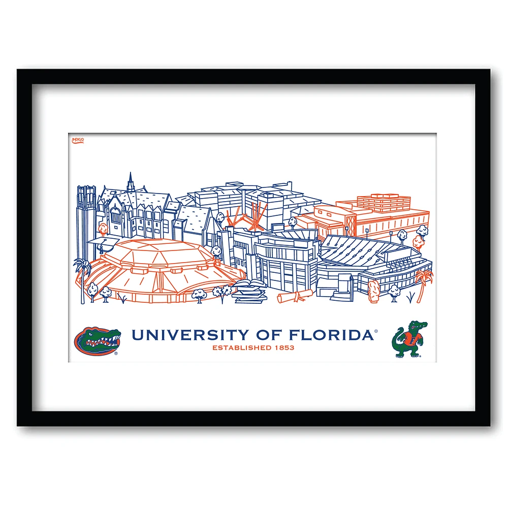 Florida Gators 11" x 14" Framed Campus Wall Art Collage