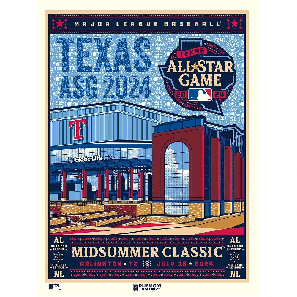 Phenom Gallery 2024 MLB All-Star Game 18" x 24" Serigraph