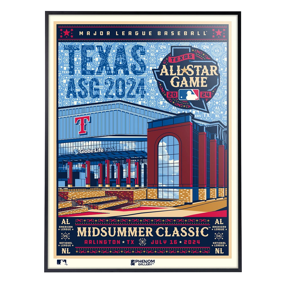 Phenom Gallery 2024 MLB All-Star Game 18" x 24" Deluxe Framed Serigraph