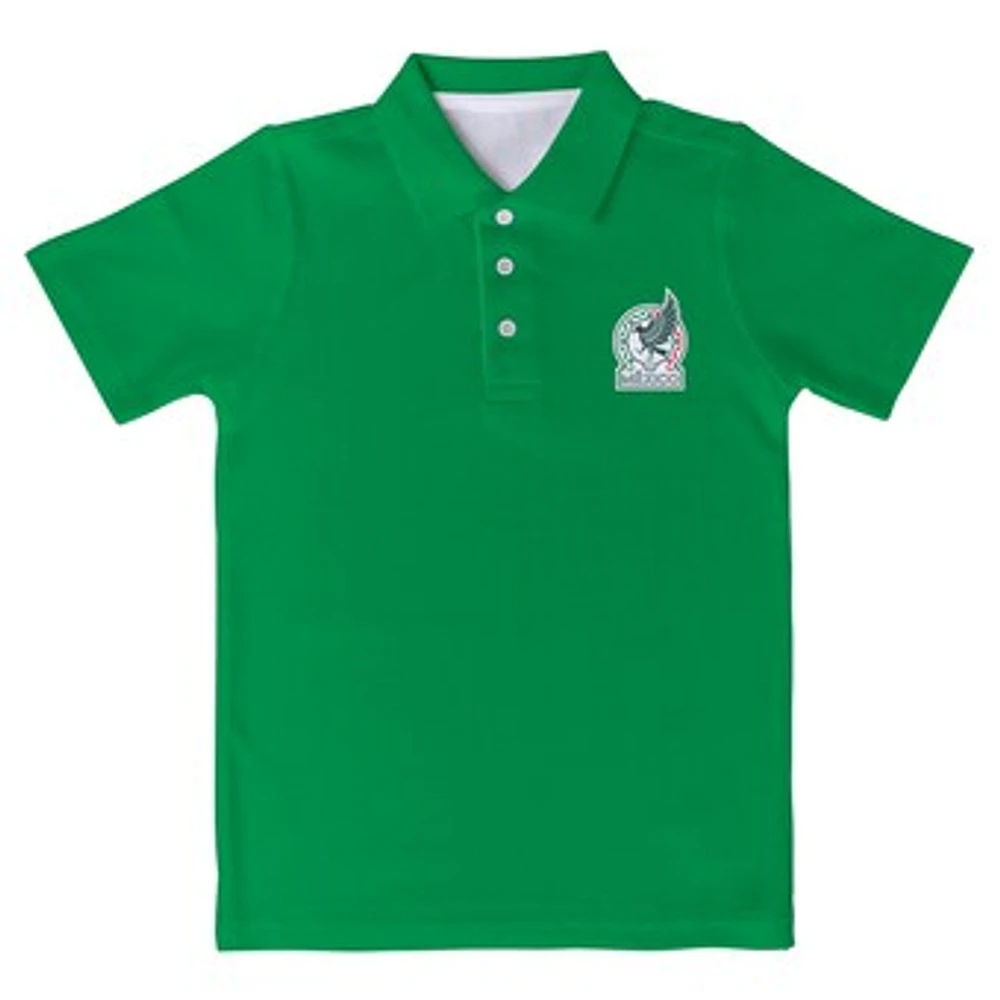 Toddler Vive La Fete Green Mexico National Team Solid Polo