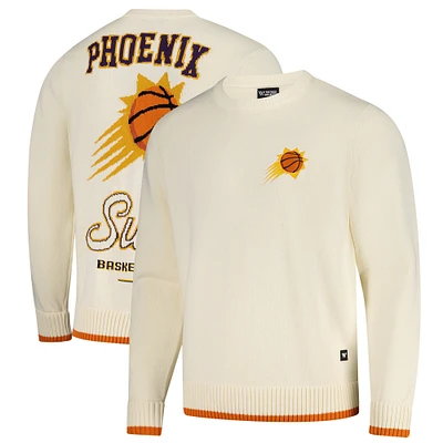 Unisex The Wild Collective Cream Phoenix Suns Jacquard Knit Pullover Sweater