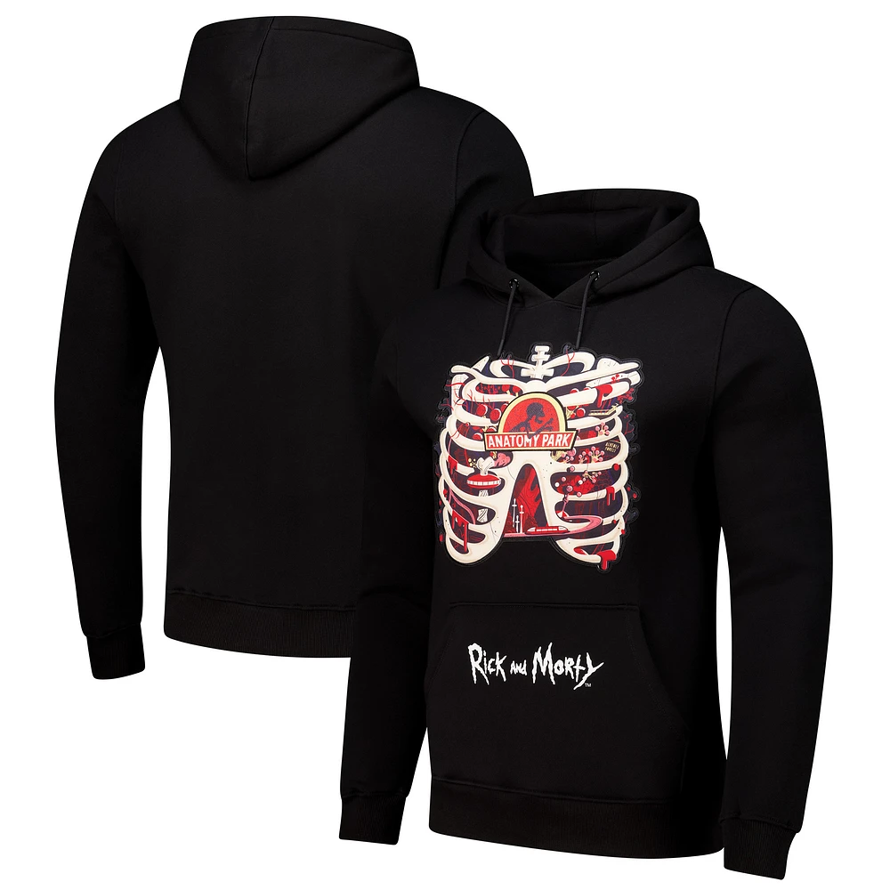 Men's Freeze Max Black Rick And Morty Every Pullover Hoodie
