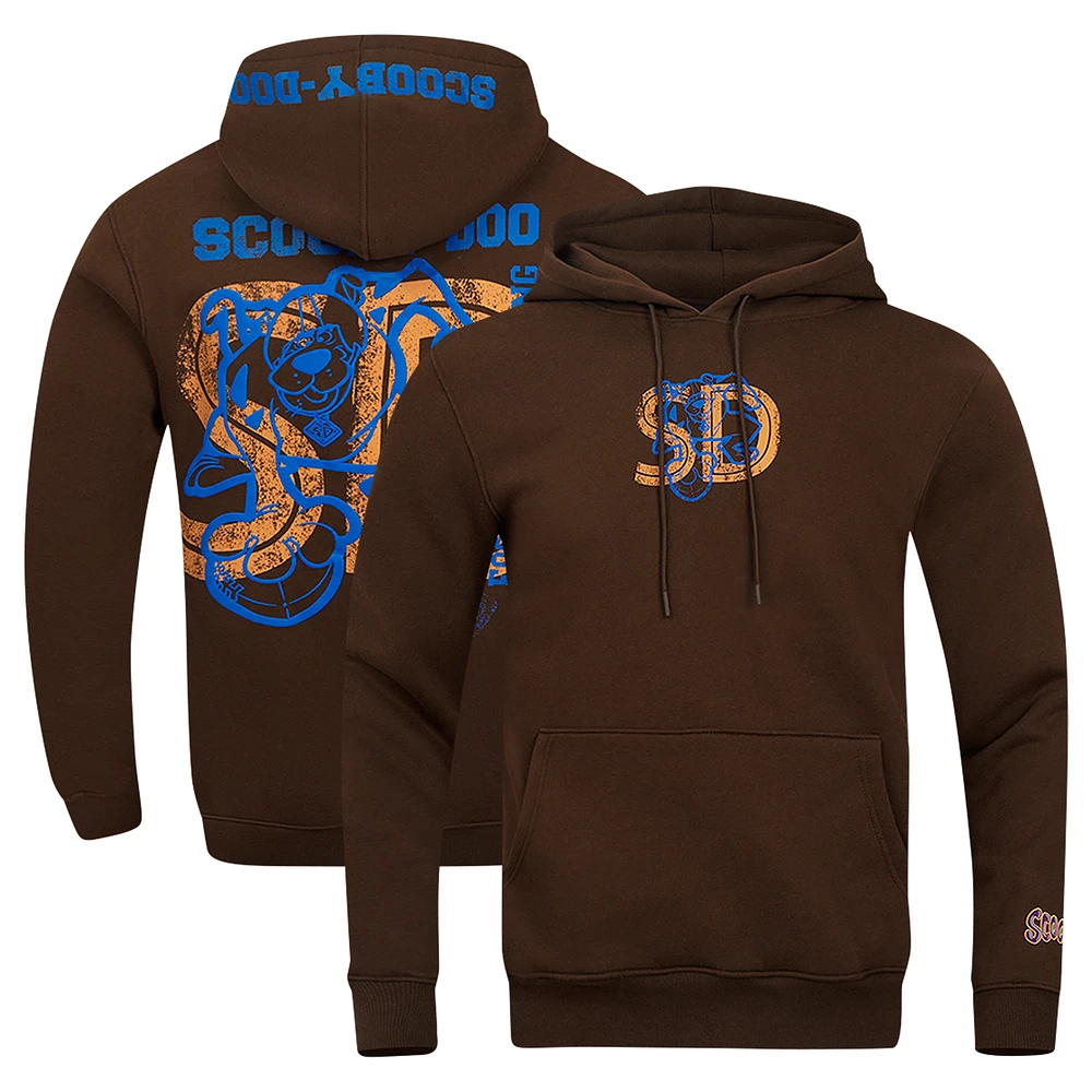 Men's Freeze Max Brown Scooby-Doo Football Training Camp Pullover Hoodie