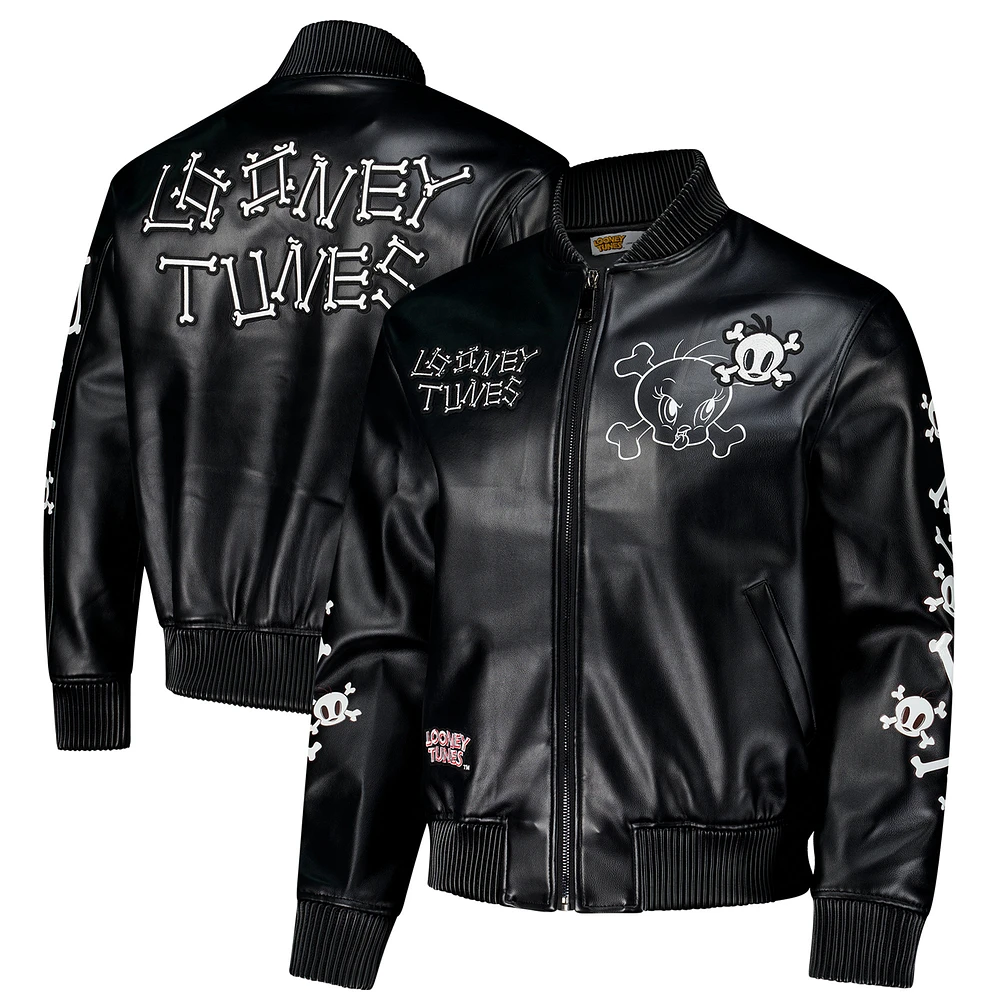 Men's Freeze Max / Looney Tunes Tweety Bones Full-Zip Varsity Jacket