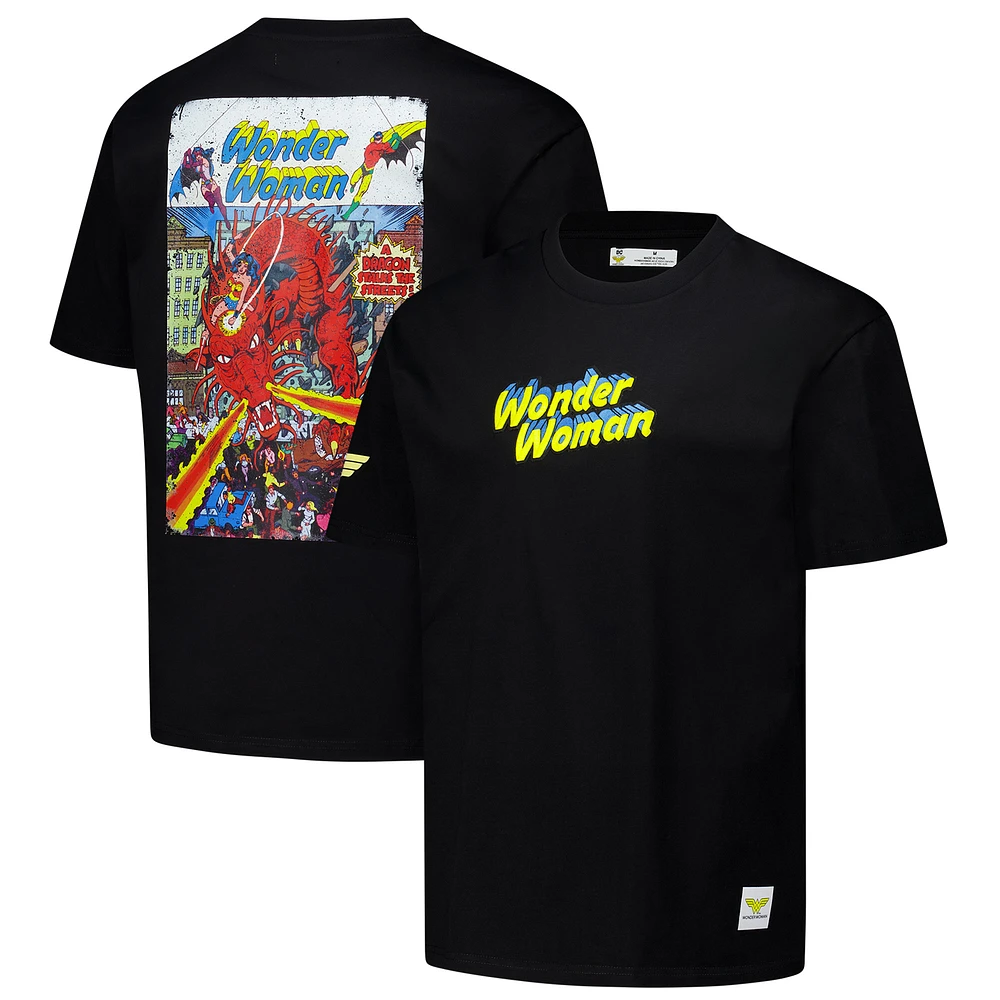 Men's Freeze Max Black Wonder Woman Poster T-Shirt