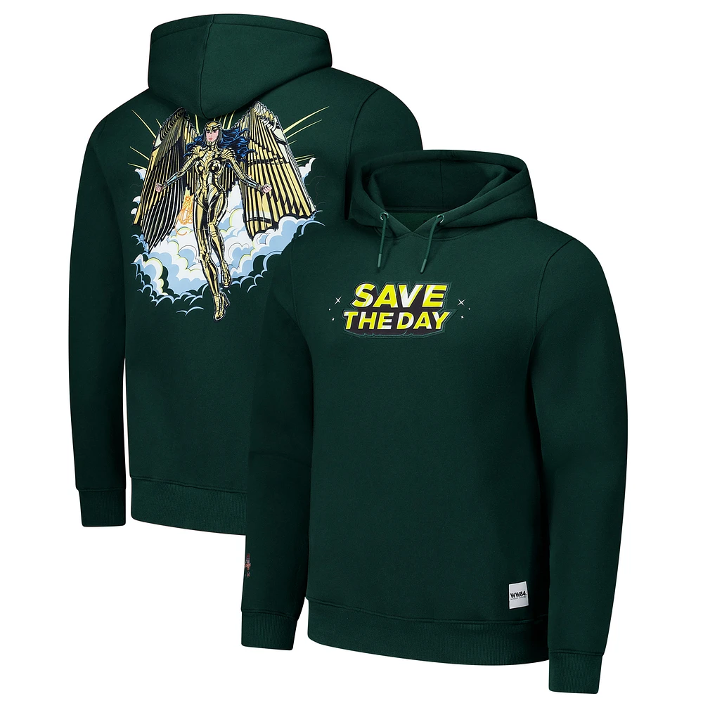 Men's Freeze Max Forest Green Wonder Woman Pullover Hoodie