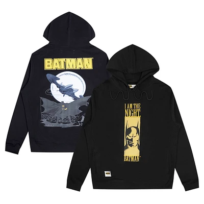 Men's Freeze Max Black Batman Comics I Am The Night Pullover Hoodie