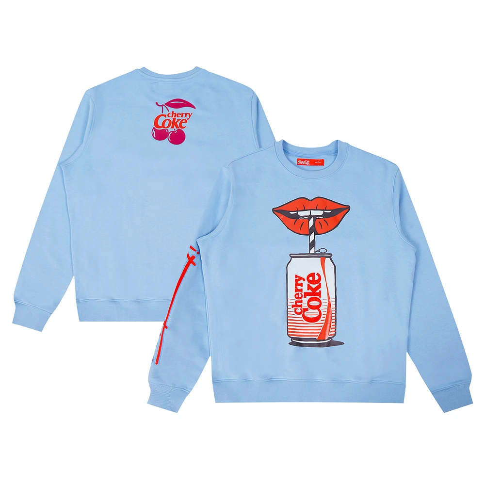 Men's Freeze Max Light Blue Coca-Cola Very Cherry Pullover Sweatshirt