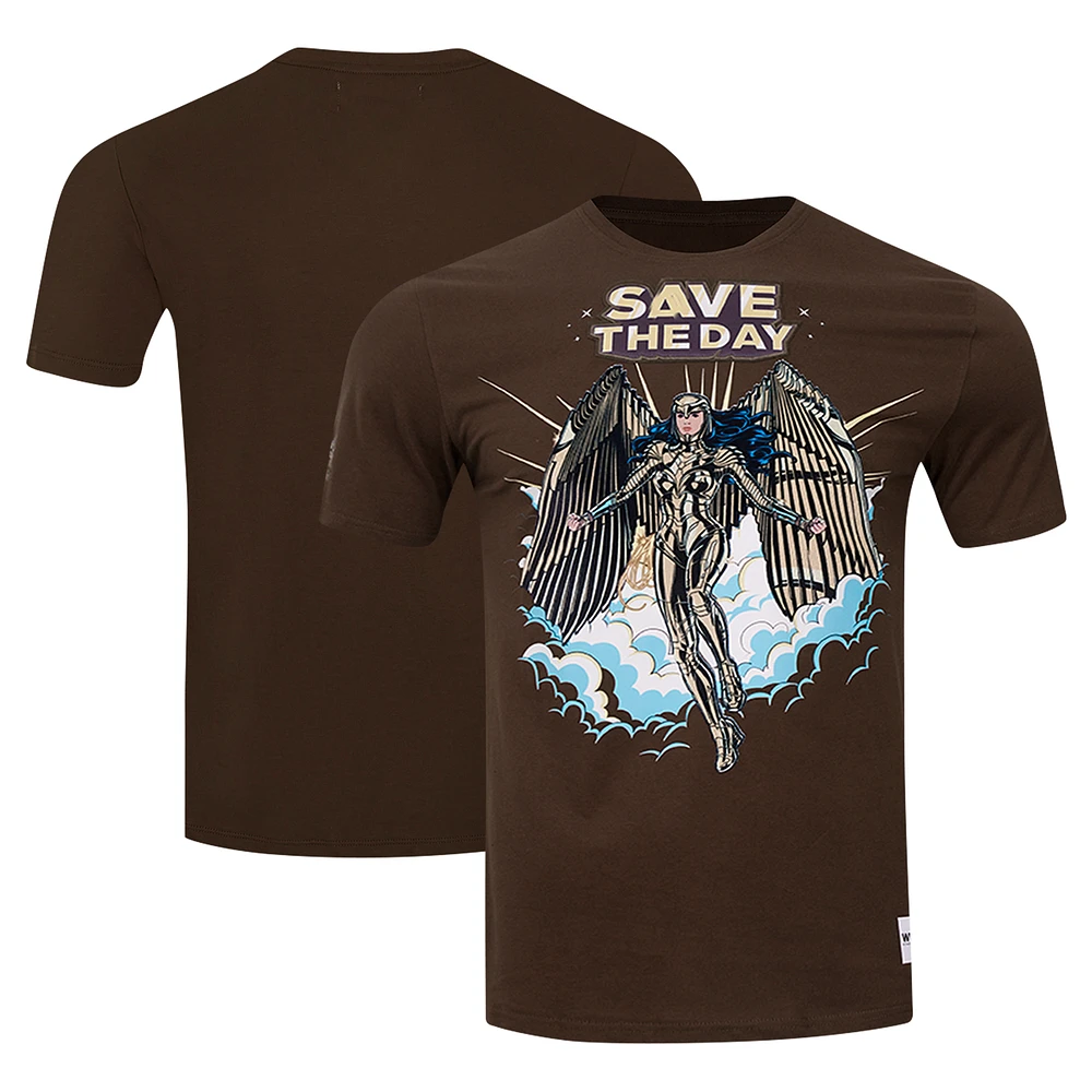 Men's Freeze Max Brown Wonder Woman Angel T-Shirt