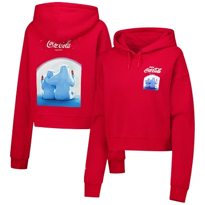 Women's Freeze Max Red Coca-Cola Cropped Pullover Hoodie