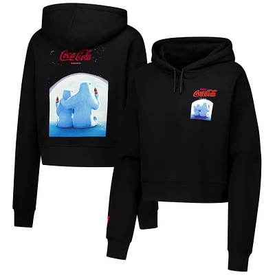 Women's Freeze Max Black Coca-Cola Cropped Pullover Hoodie