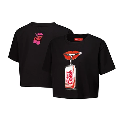 Women's Freeze Max Black Coca-Cola Very Cherry Cropped T-Shirt