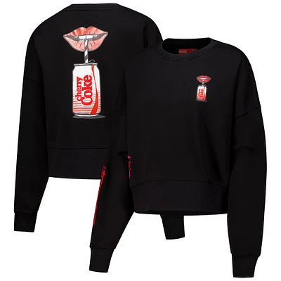 Women's Freeze Max Black Coca-Cola Very Cherry Oversized Pullover Sweatshirt