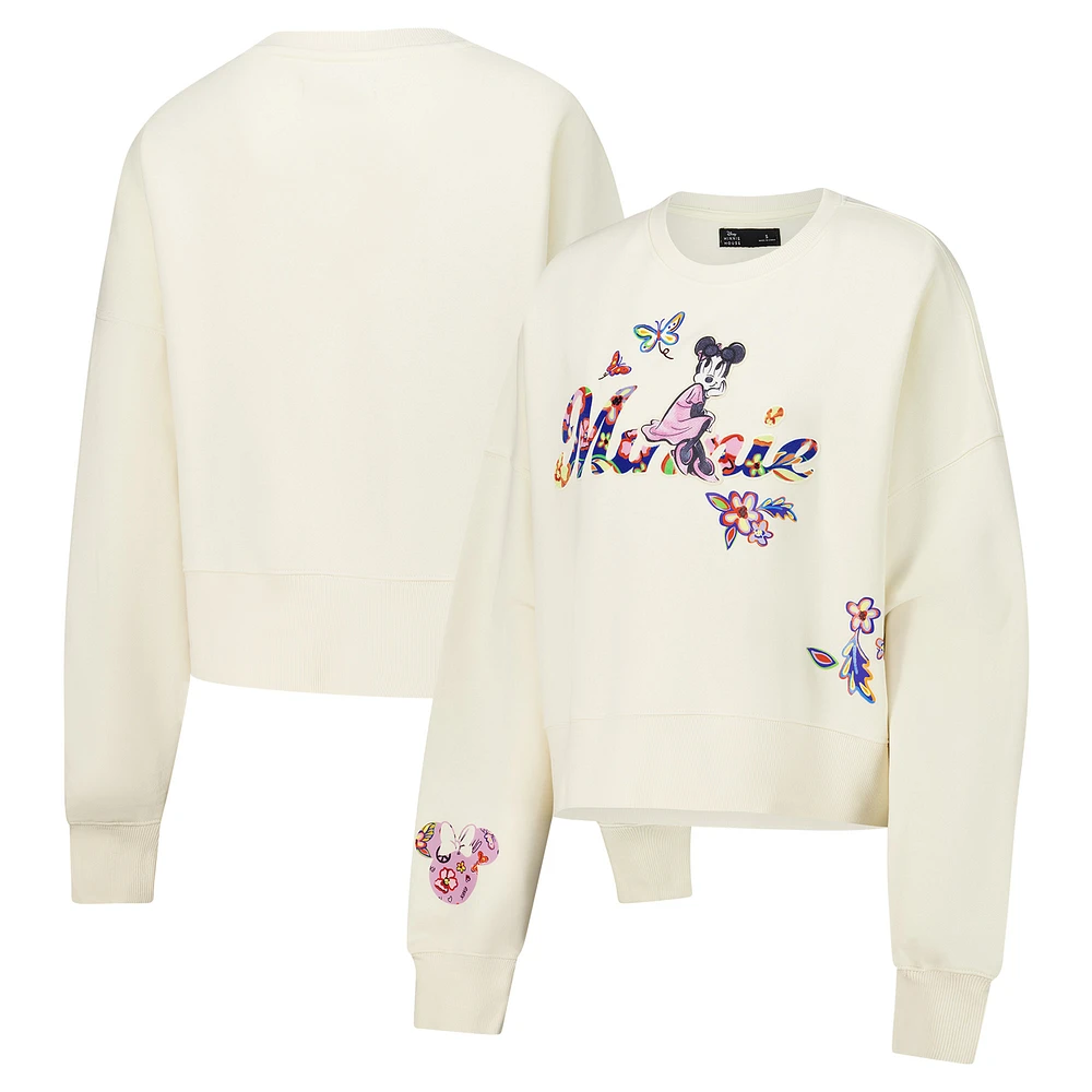 Women's Freeze Max Cream Disney Minnie Garden Oversized Pullover Sweatshirt