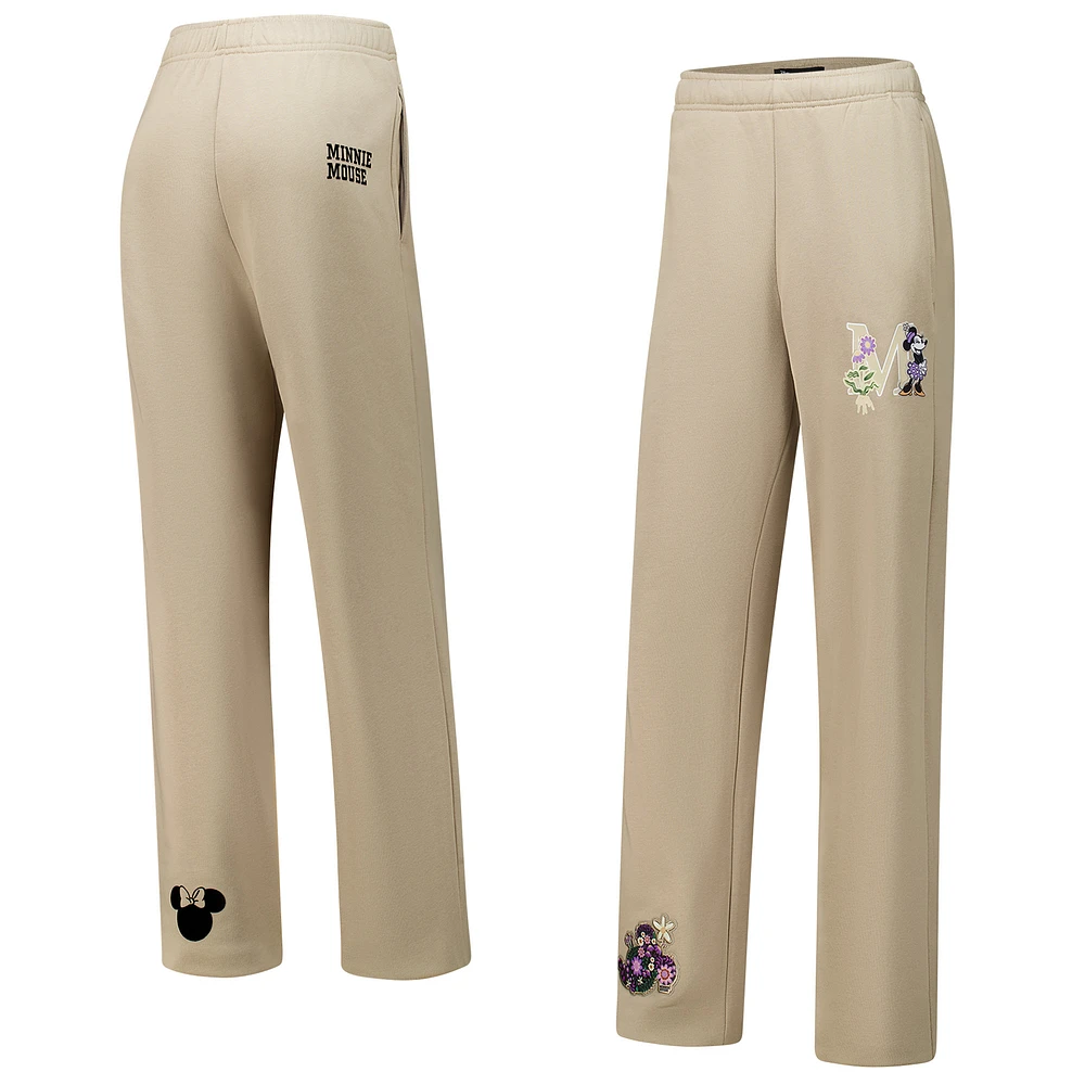 Women's Freeze Max Tan Disney Minnie Flowers Straight Leg Sweatpants