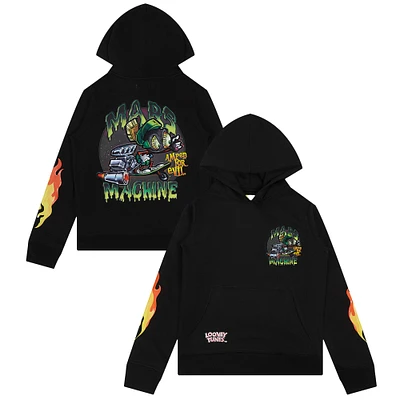 Youth Freeze Max Black Looney Tunes Mars Machine Marvin Pullover Hoodie