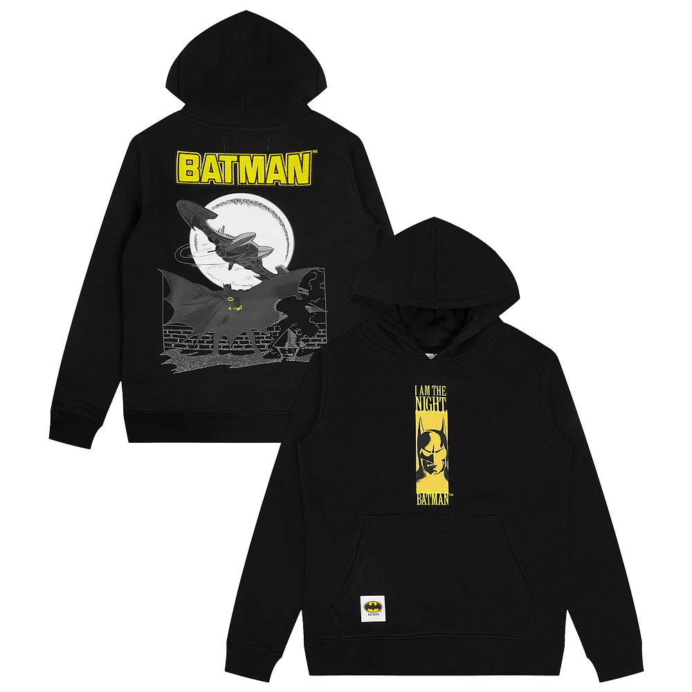 Youth Freeze Max Black Batman Comics I Am The Night Pullover Hoodie