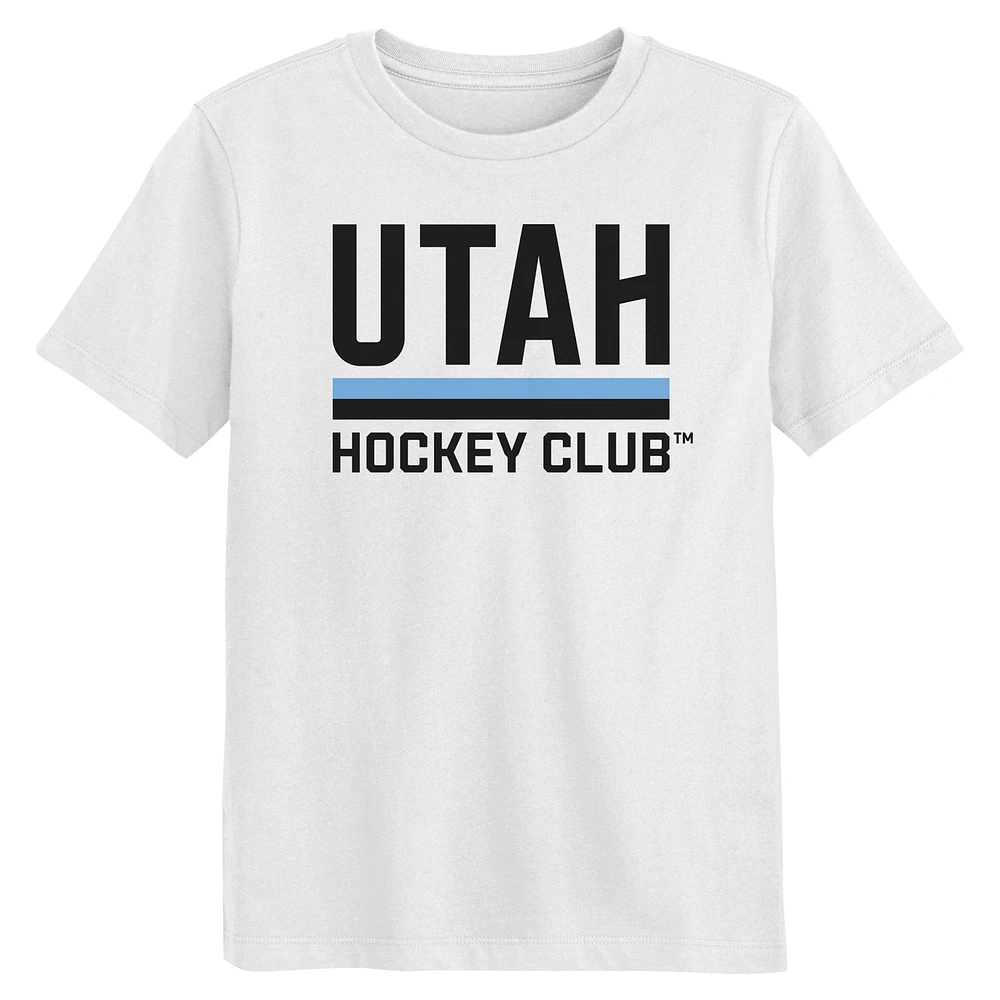 Preschool White Utah Hockey Club Secondary Logo T-Shirt