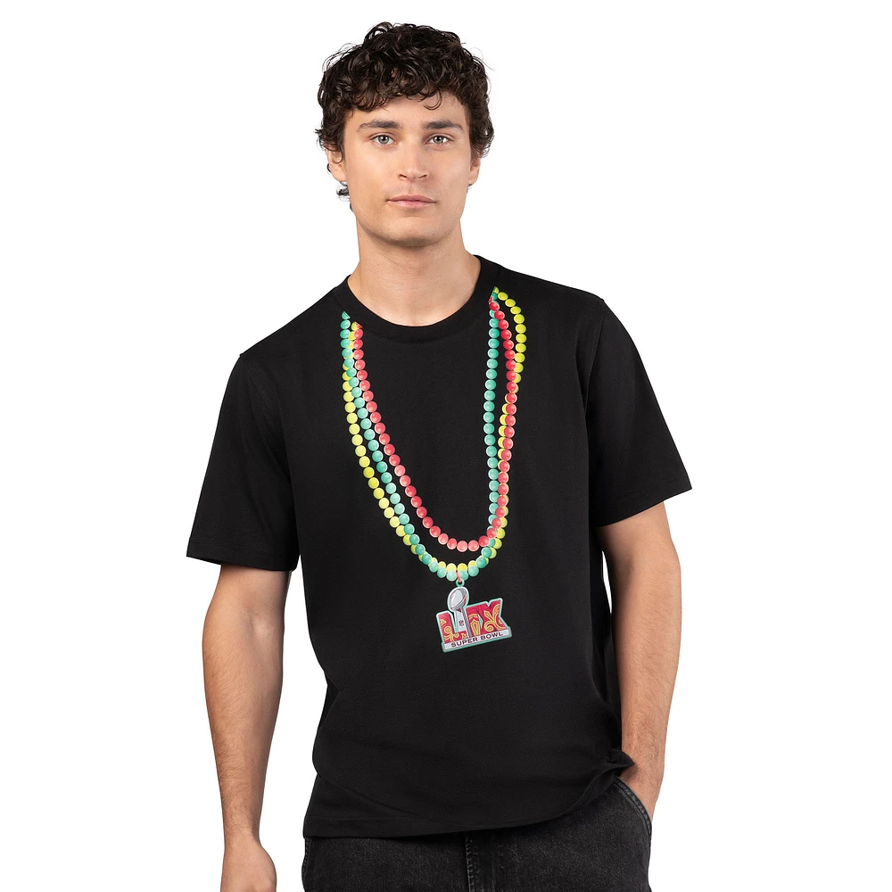 Men's Starter Black Super Bowl LIX Big Chain T-Shirt