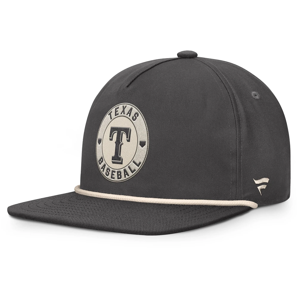 Men's Fanatics Charcoal Texas Rangers Closer Adjustable Hat