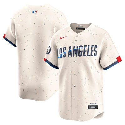 Men's Nike Cream Los Angeles Dodgers City Connect Limited Jersey