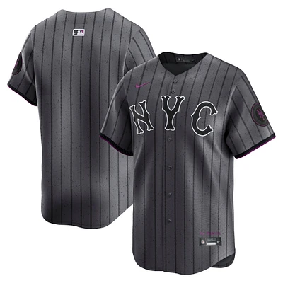 Men's Nike Gray New York Mets City Connect Limited Jersey