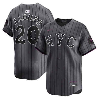 Men's Nike Pete Alonso Gray New York Mets City Connect Limited Jersey
