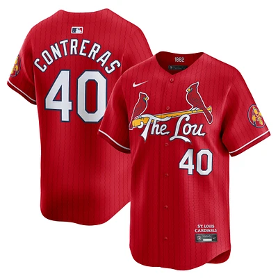 Men's Nike Willson Contreras Red St. Louis Cardinals City Connect Limited Jersey