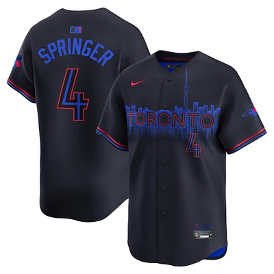 Men's Nike George Springer Blue Toronto Jays City Connect Limited Jersey