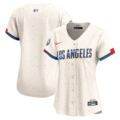 Women's Nike Cream Los Angeles Dodgers City Connect Limited Jersey