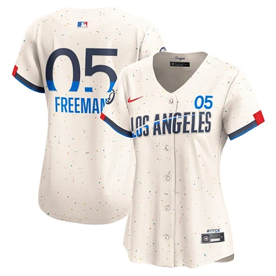 Women's Nike Freddie Freeman Cream Los Angeles Dodgers City Connect Limited Jersey