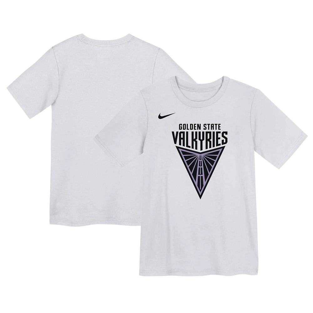 Preschool Nike White Golden State Valkyries Primary Logo T-Shirt
