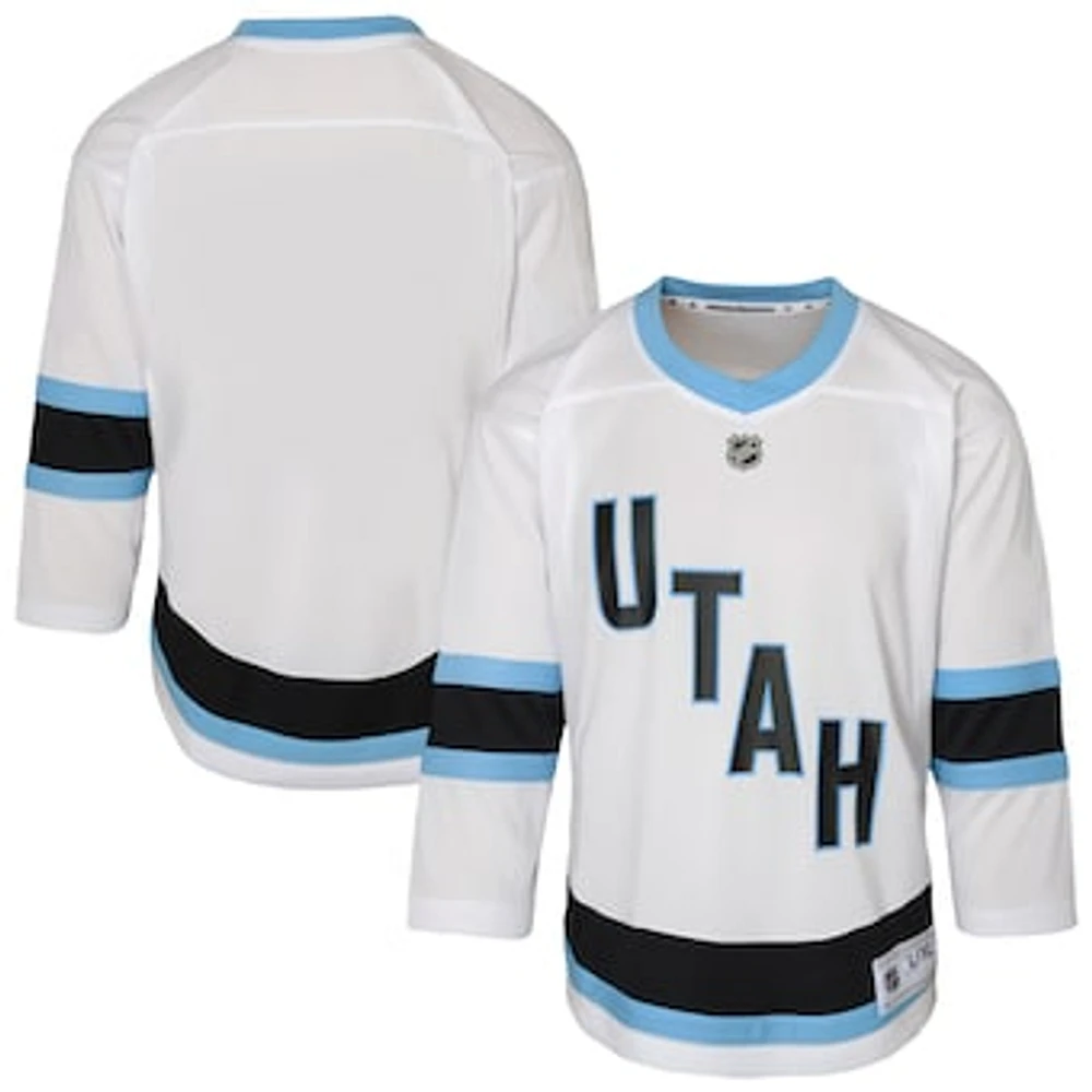 Youth  White Utah Mammoth Replica Jersey