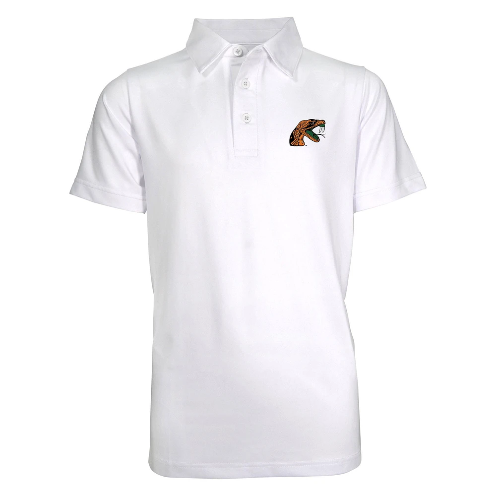 Youth Garb White Florida A&M Rattlers Blake Polo