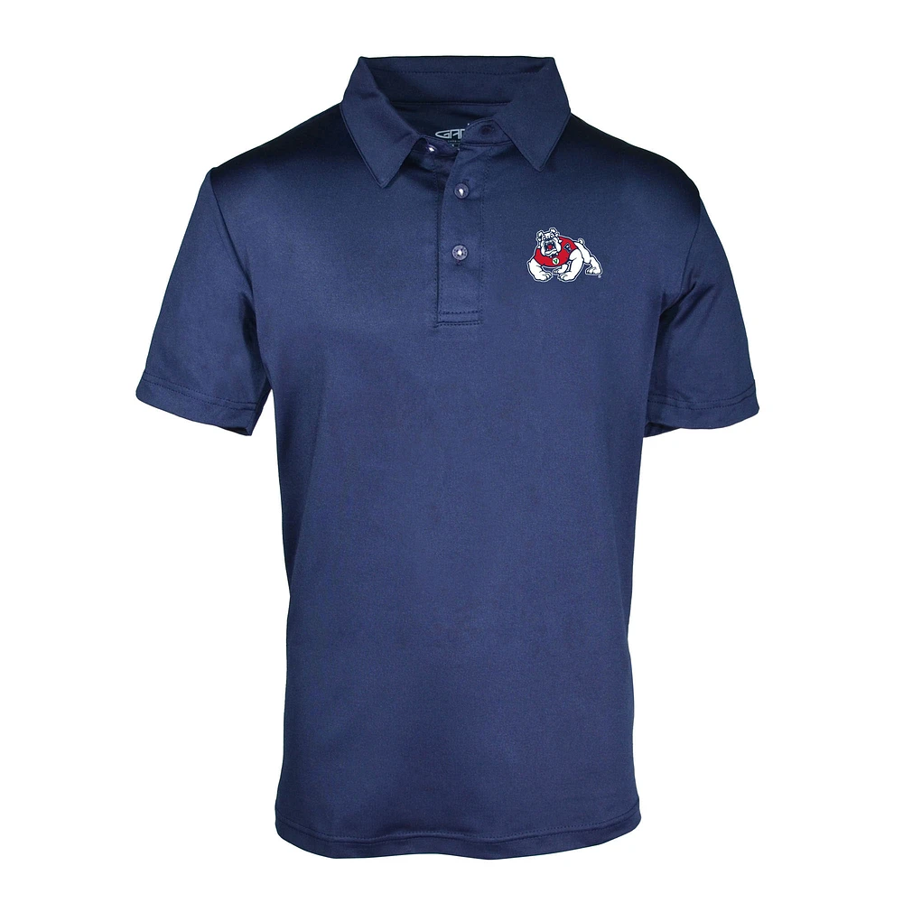 Youth Garb Navy Fresno State Bulldogs Blake Polo